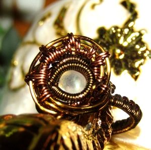 Stunning Myanmar Moonstone Ring